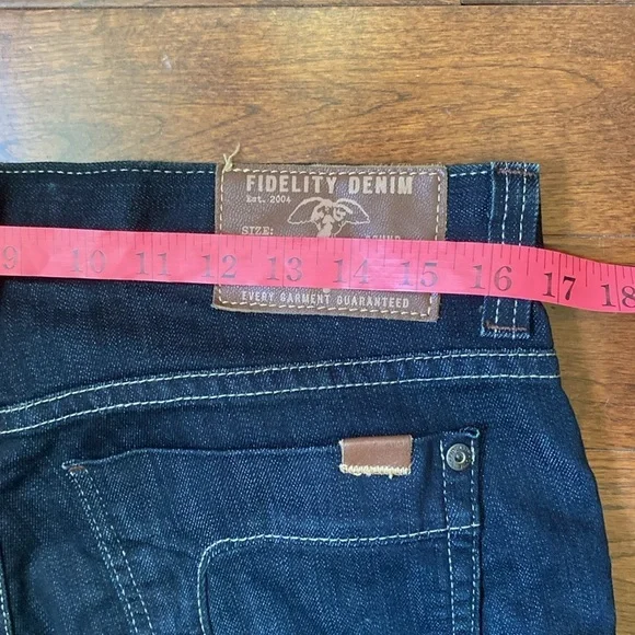 Fidelity M3010 Sabbath Rinse Men’s Jeans Size 33 Made in USA Dark Wash Straight - Picture 12 of 15